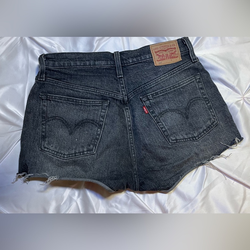 Levi's Women's Dark Gray Jean Shorts